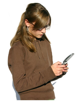 texting teen